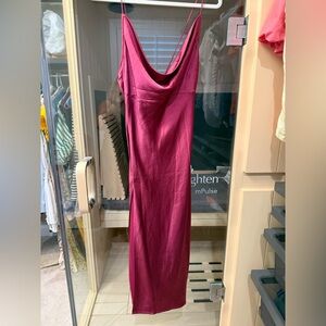 Lioness Pink Dress Cowl Neck Sleeveless